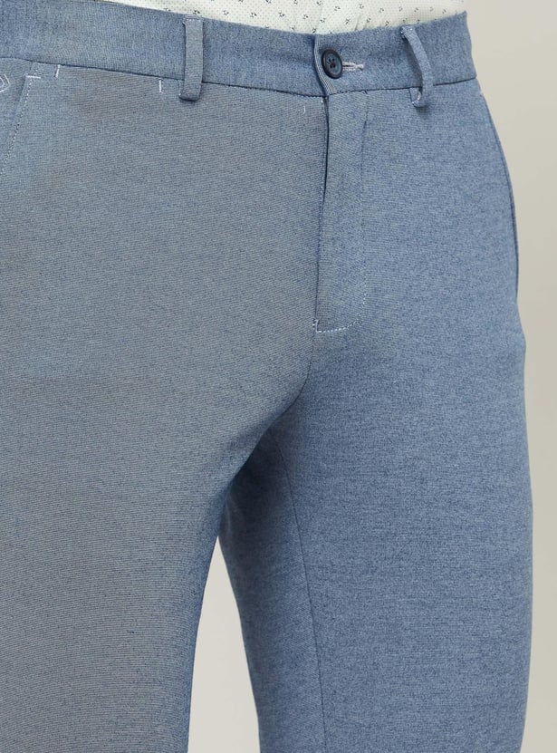 CODE Men Super Slim Formal Trousers