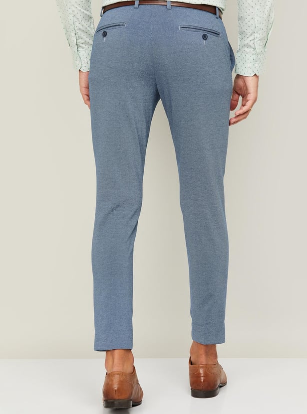 CODE Men Super Slim Formal Trousers