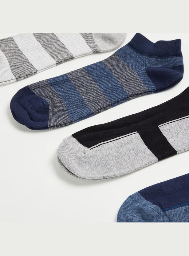 BONJOUR Men Assorted Low-Rise Socks - Pack of 5