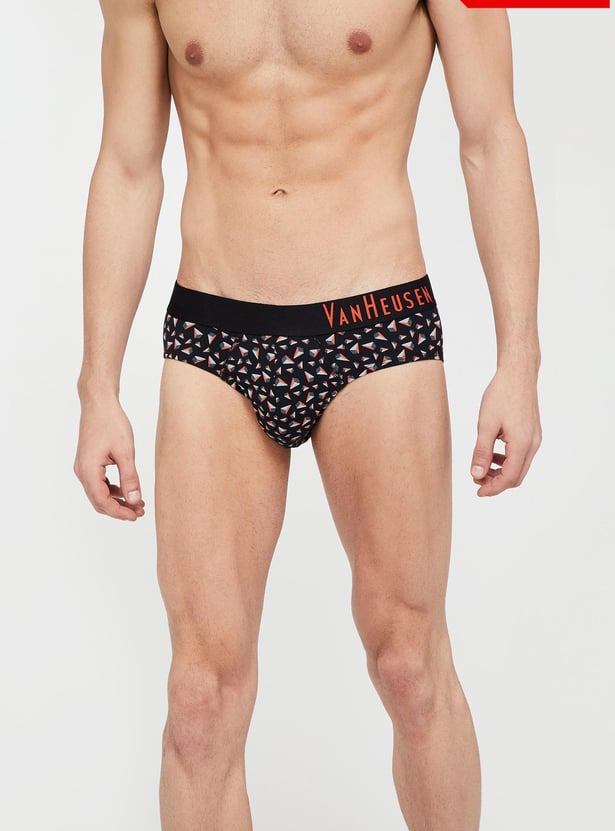 VAN HEUSEN Classic Geometric Print Hipster Briefs - ASSORTED Colour & Design