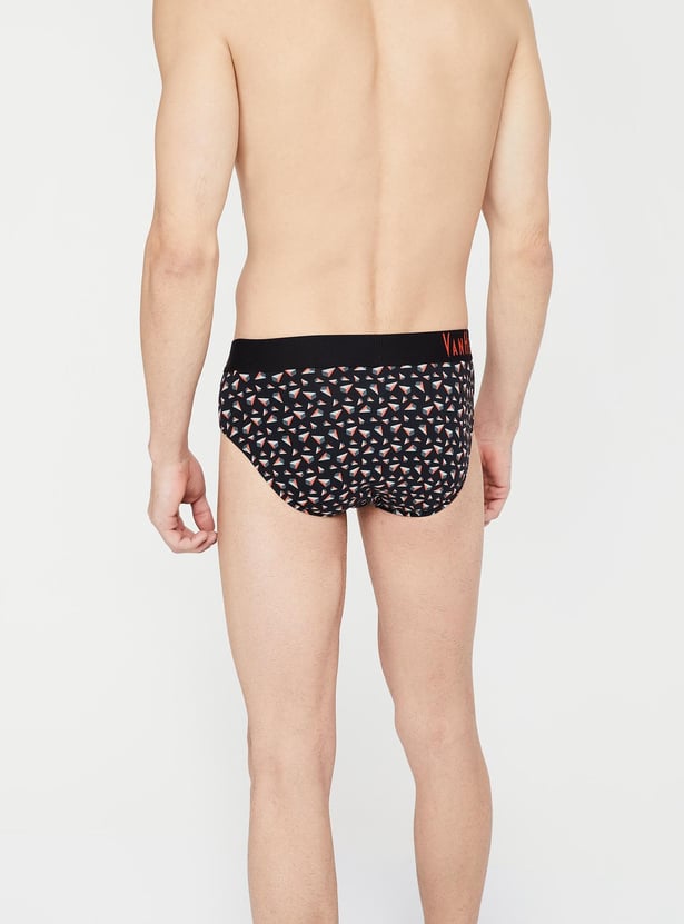 VAN HEUSEN Classic Geometric Print Hipster Briefs - ASSORTED Colour & Design
