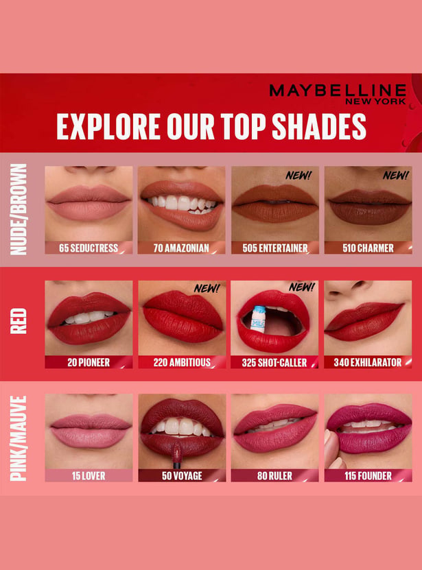 MAYBELLINE NEW YORK Superstay Matte Ink Liquid Lipstick - Red