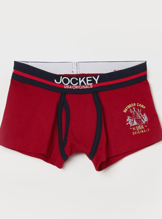 JOCKEY Boys Printed Assorted Trunks - Pack of 2
