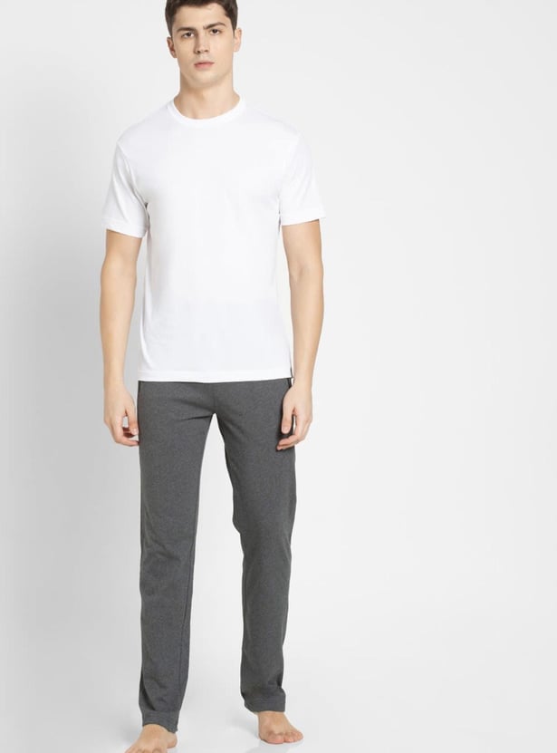 JOCKEY Men Solid Slim Fit Lounge T-shirt