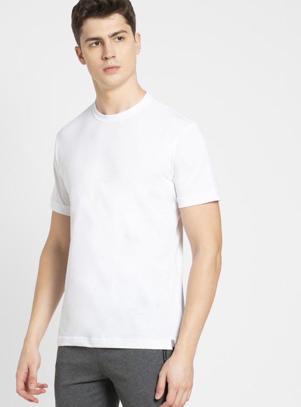 JOCKEY Men Solid Slim Fit Lounge T-shirt