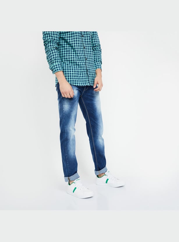 CELIO Stonewashed Slim Fit Jeans