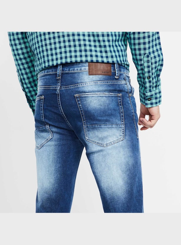 CELIO Stonewashed Slim Fit Jeans