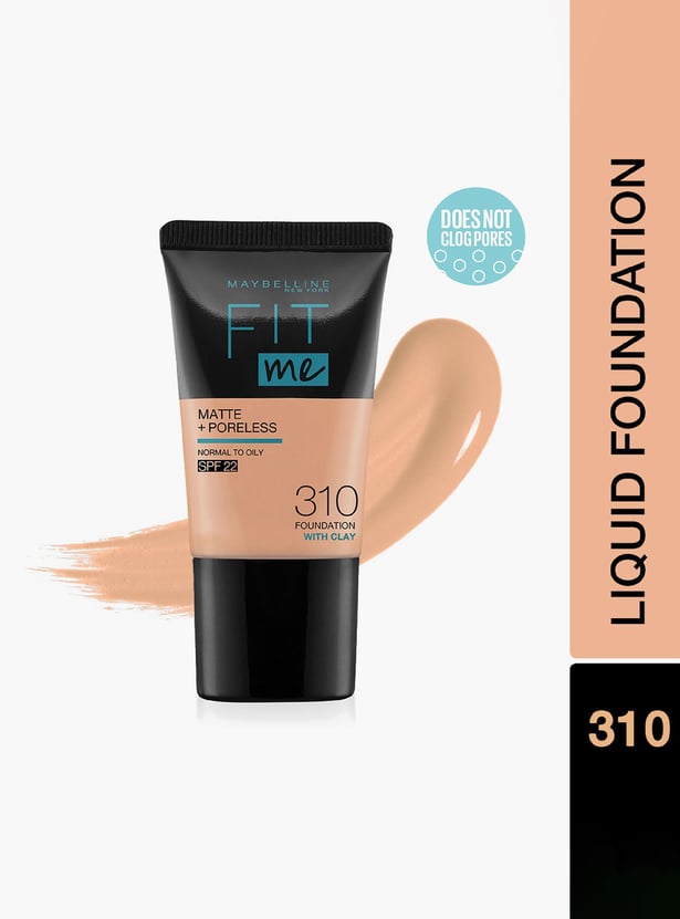 MAYBELLINE NEW YORK Fit Me Matte Poreless Liquid Foundation Tube