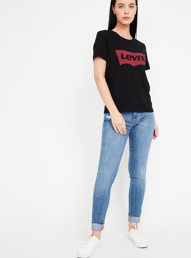 LEVI'S Regular Fit Typographic Print T-shirt