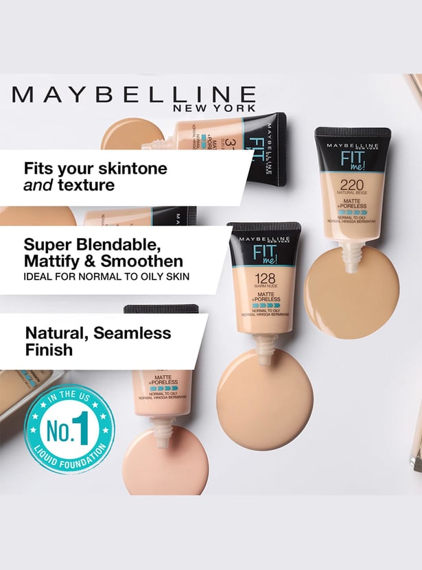 MAYBELLINE NEW YORK Fit Me Matte + Poreless Liquid Foundation