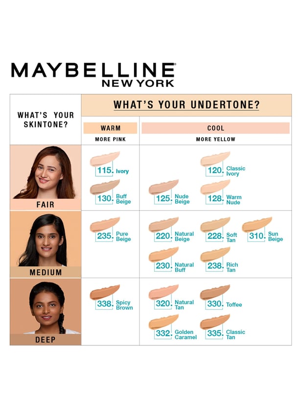 MAYBELLINE NEW YORK Fit Me Matte + Poreless Liquid Foundation