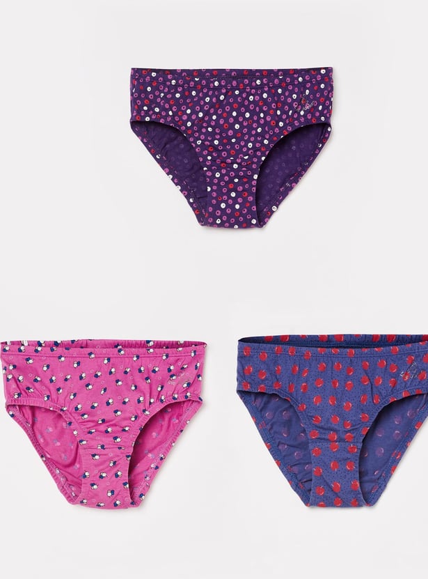 JOCKEY Girls Assorted Elasticated Panty - Pack of 3