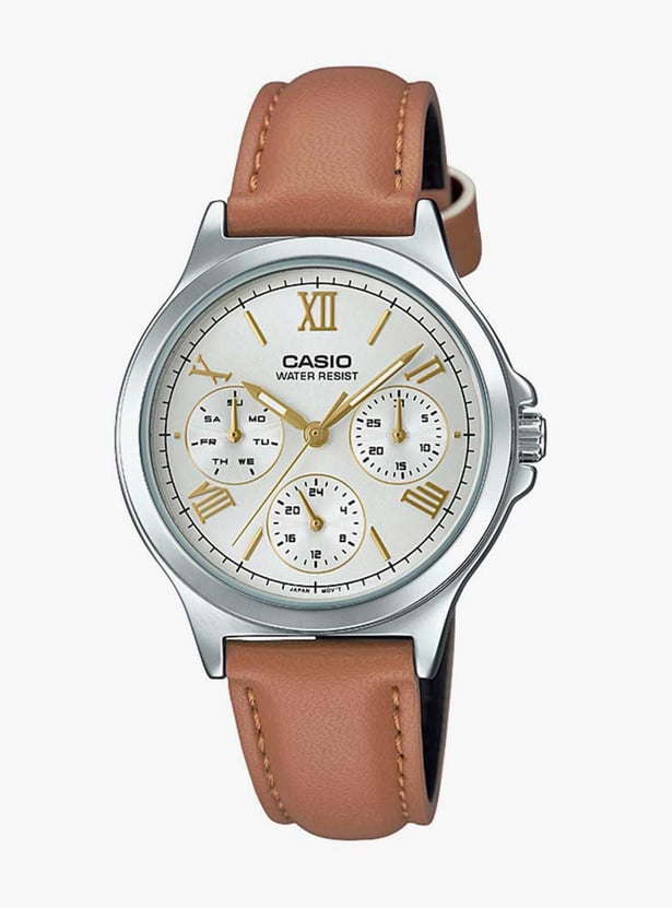 CASIO Women Analog Watch with Leather Strap - A1703