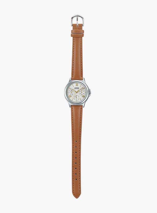 CASIO Women Analog Watch with Leather Strap - A1703