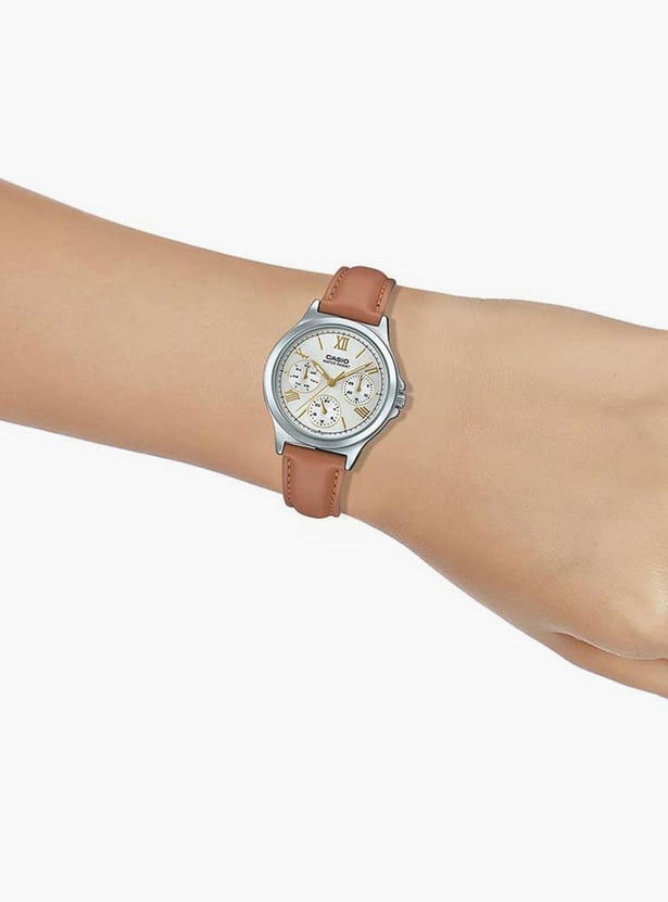 CASIO Women Analog Watch with Leather Strap - A1703