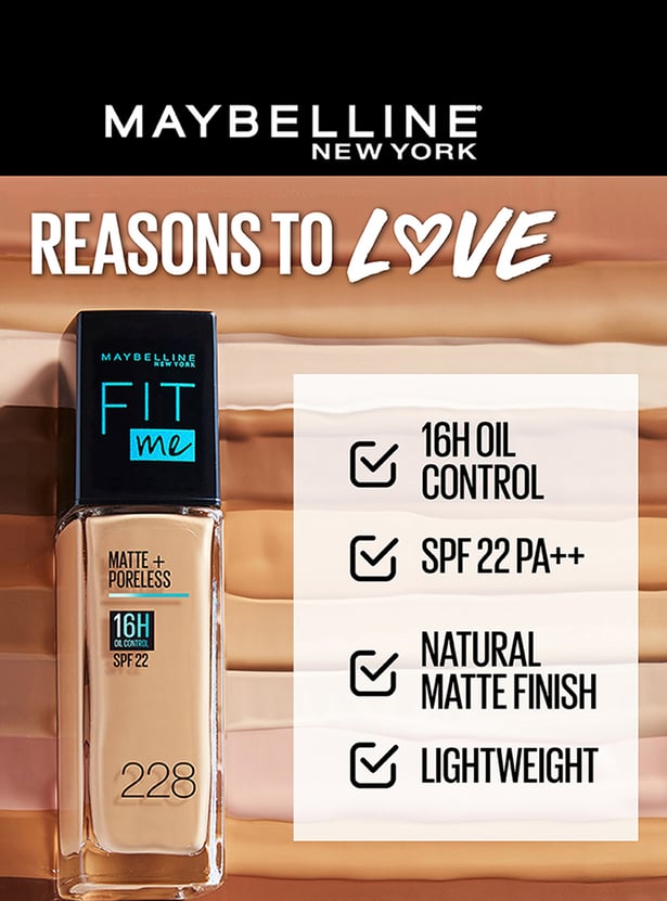 MAYBELLINE NEW YORK Fit Me Matte + Poreless Liquid Foundation