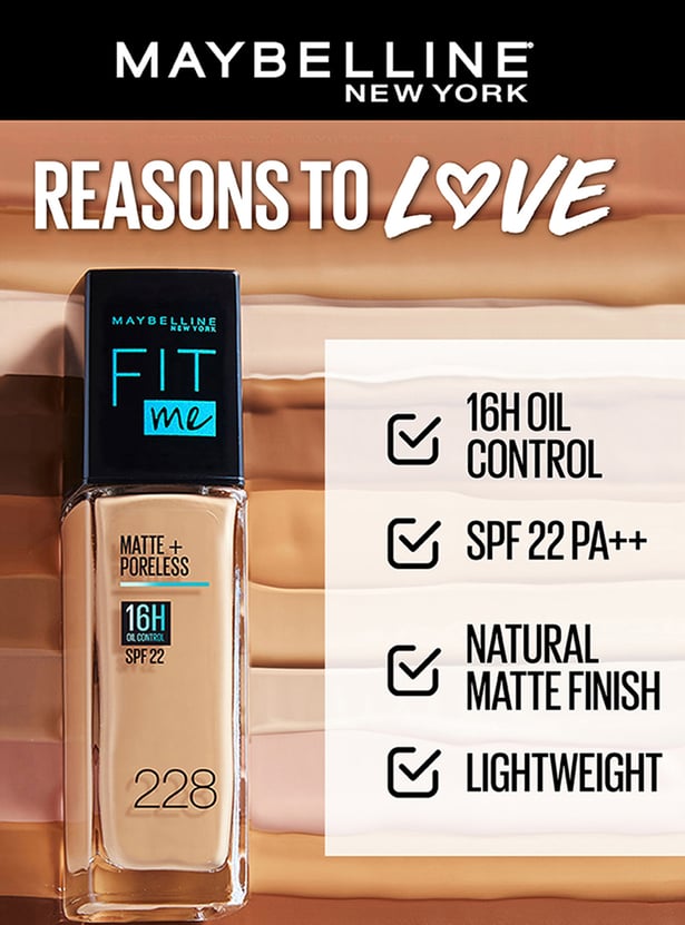 MAYBELLINE NEW YORK Fit Me Matte + Poreless Liquid Foundation