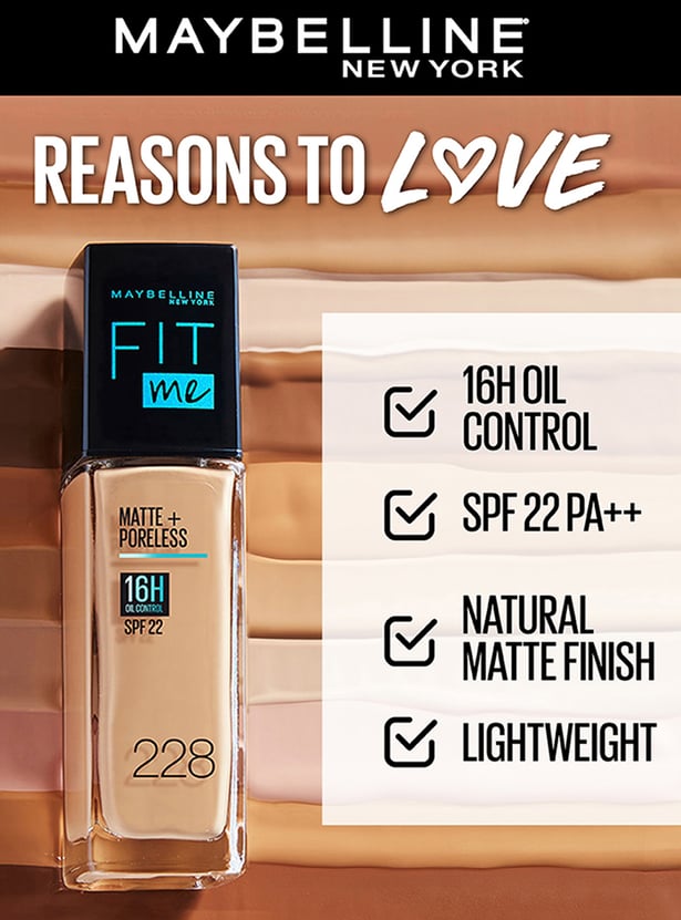 MAYBELLINE NEW YORK Fit Me Matte + Poreless Liquid Foundation