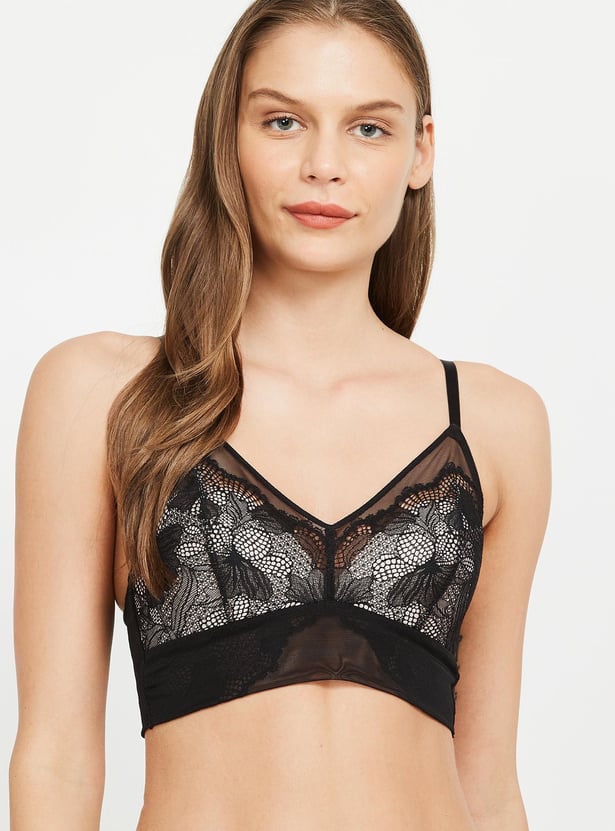 TRIUMPH Lace-Detailed Padded Non-Wired Bralette