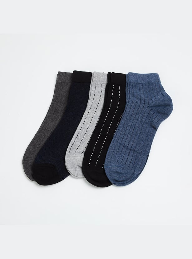 CODE Men Striped Socks- Pack of 5
