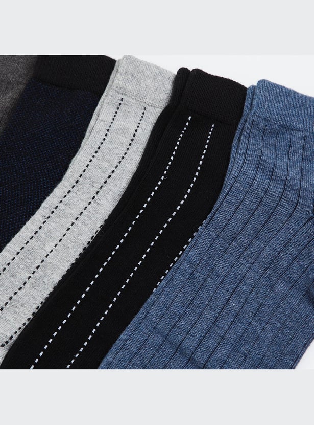 CODE Men Striped Socks- Pack of 5