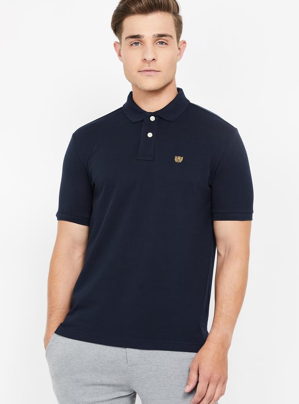 FAHRENHEIT Solid Regular Fit Polo T-shirt