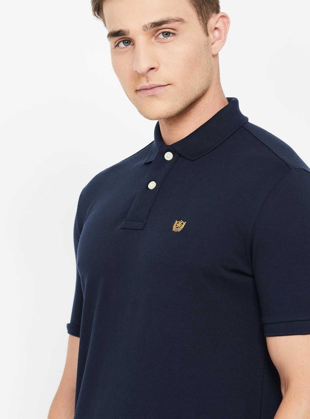 FAHRENHEIT Solid Regular Fit Polo T-shirt