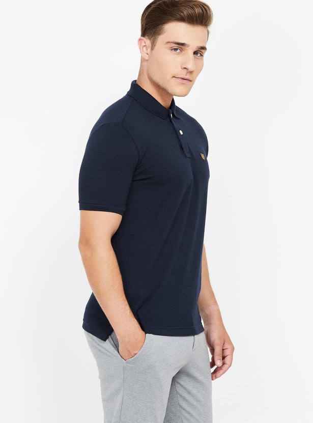 FAHRENHEIT Solid Regular Fit Polo T-shirt