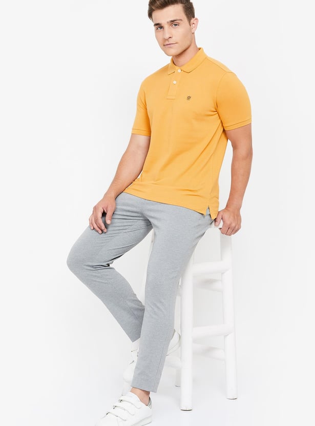 FAHRENHEIT Solid Slim Fit Polo T-shirt