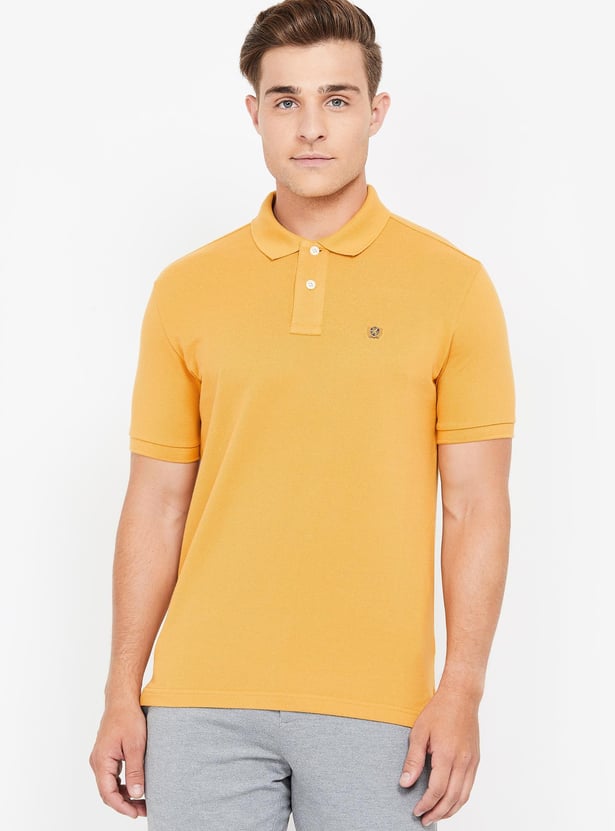 FAHRENHEIT Solid Slim Fit Polo T-shirt