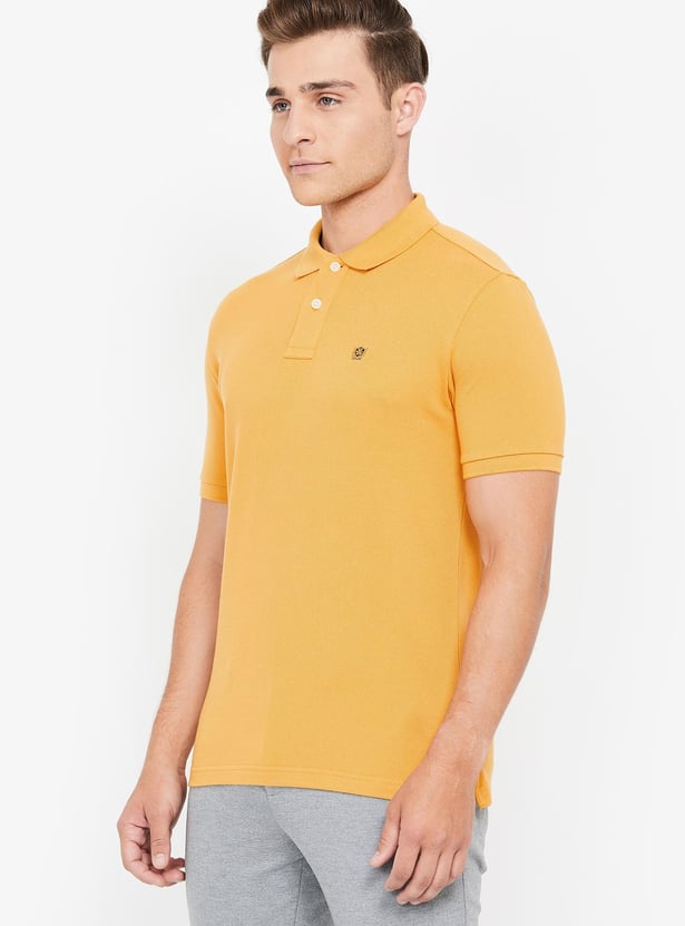 FAHRENHEIT Solid Slim Fit Polo T-shirt