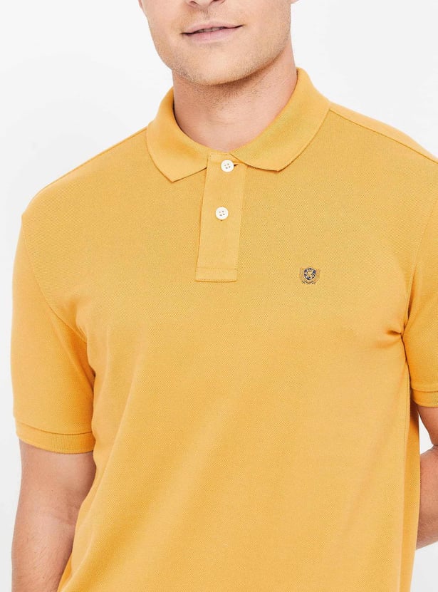 FAHRENHEIT Solid Slim Fit Polo T-shirt