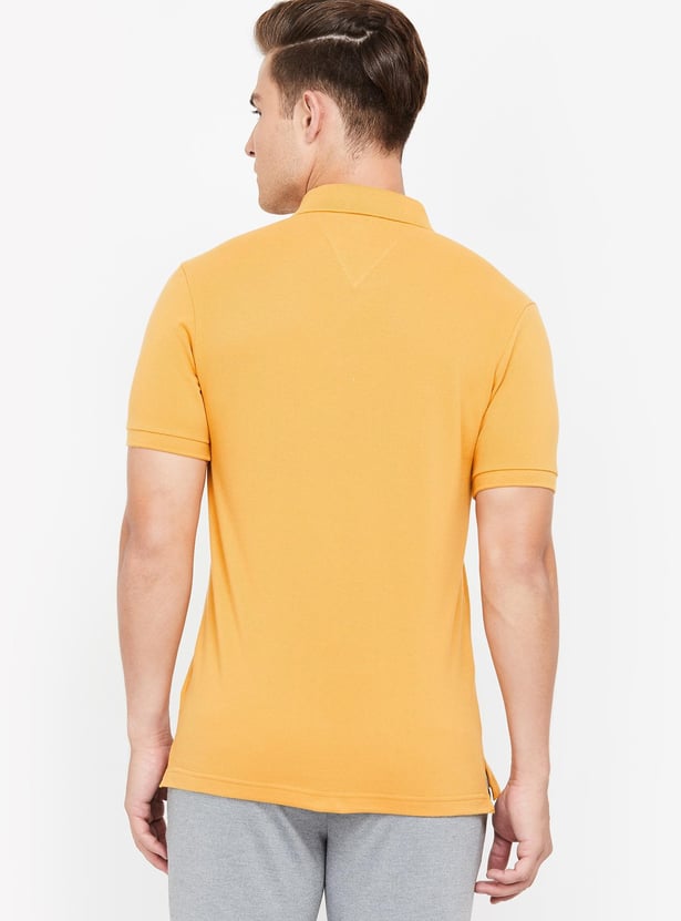 FAHRENHEIT Solid Slim Fit Polo T-shirt