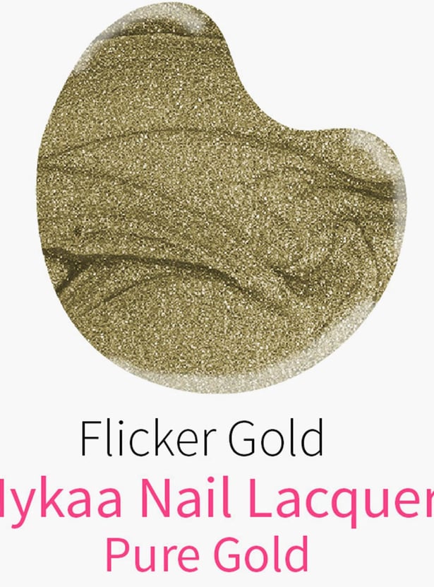 NYKAA Gold Rush Nail Lacquer- Flicker Gold