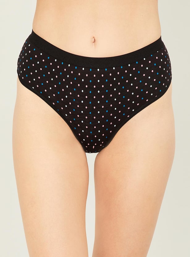 JOCKEY Women Printed Assorted Colour and Design Hipster Panties - Pack of 3