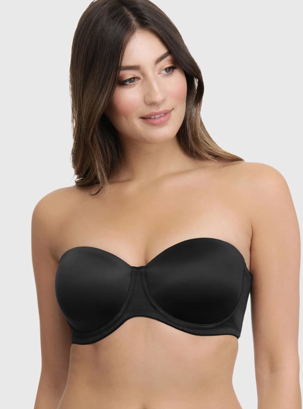 AMANTE Solid Bandeau Padded Wired Bra