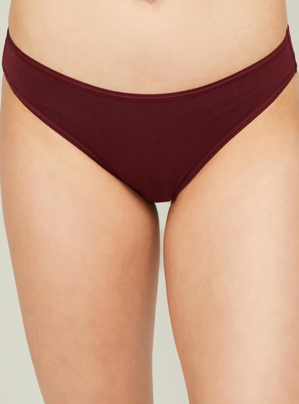 TRIUMPH Solid Knitted Hipster Panties - Pack Of 3