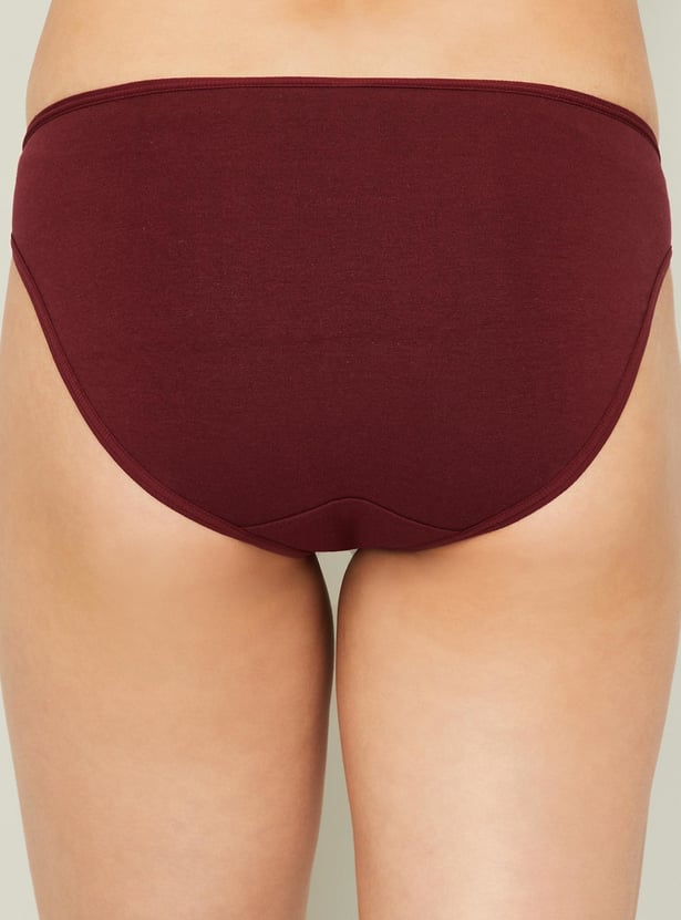 TRIUMPH Solid Knitted Hipster Panties - Pack Of 3