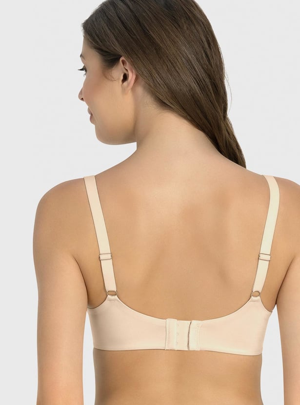 AMANTE Solid T-shirt Padded Non-Wired Bra