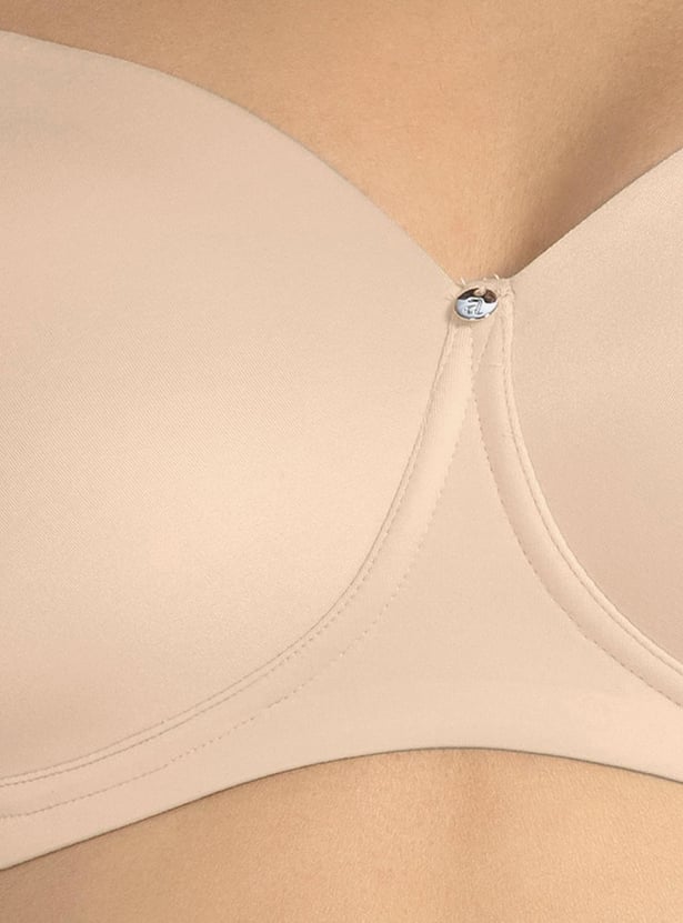 AMANTE Solid T-shirt Padded Non-Wired Bra