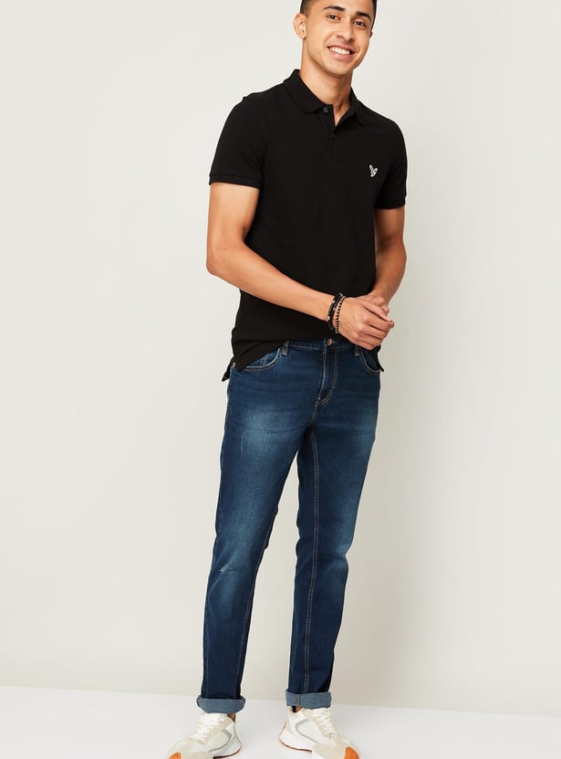 AMERICAN EAGLE Men Solid Polo T-shirt