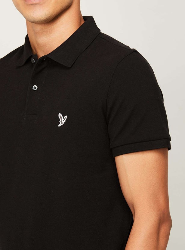 AMERICAN EAGLE Men Solid Polo T-shirt