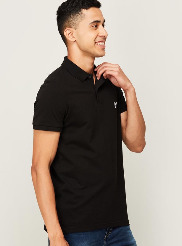 AMERICAN EAGLE Men Solid Polo T-shirt