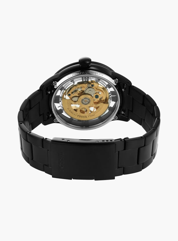 FOSSIL Men Skeleton Automatic Watch with Metal Strap - ME3197