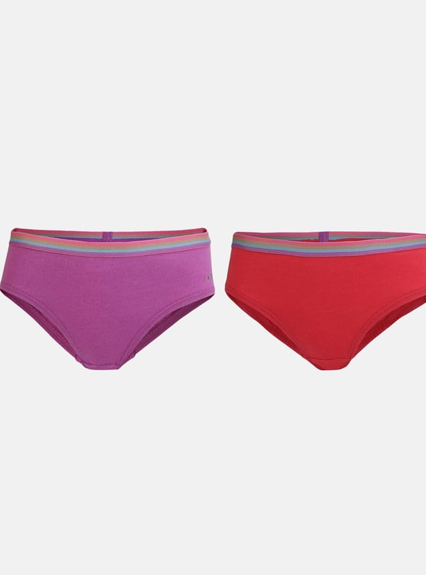 JOCKEY Girls Solid Panties- Pack of 3