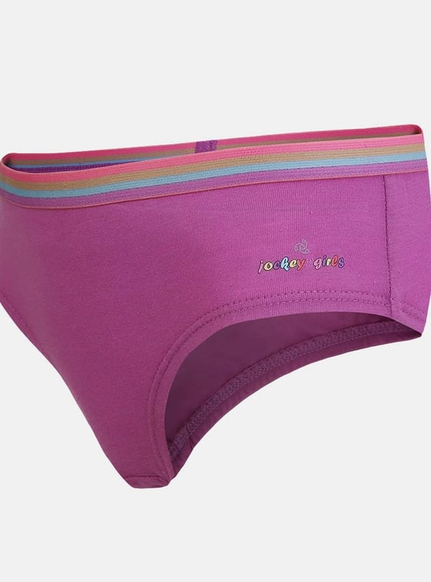 JOCKEY Girls Solid Panties- Pack of 3