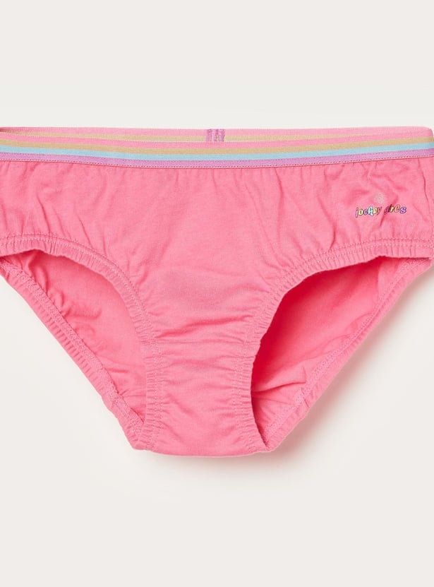 JOCKEY Girls Solid Panties- Pack of 3
