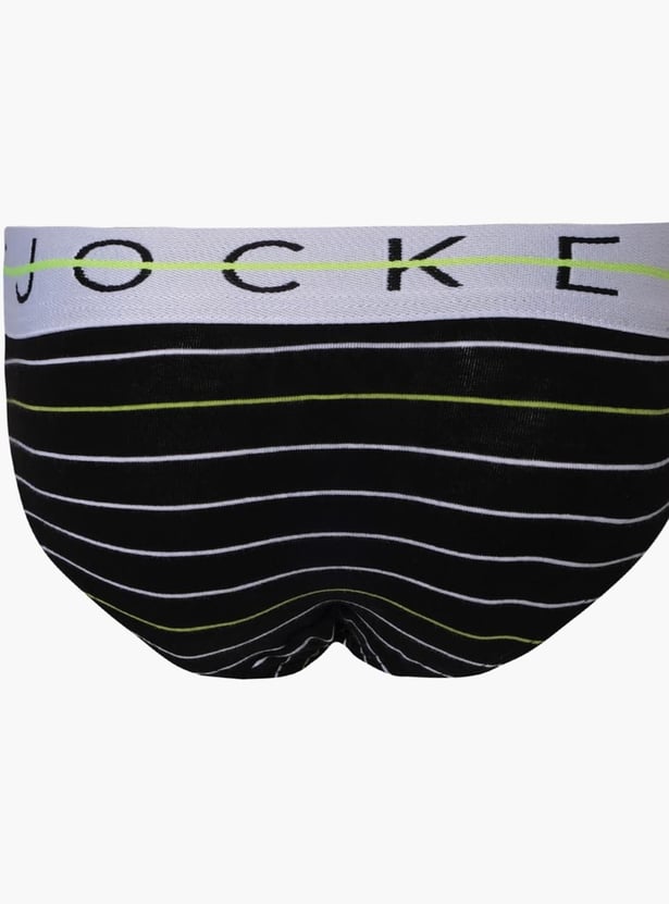 JOCKEY Boys Printed Elasticated Briefs - Pack of 2