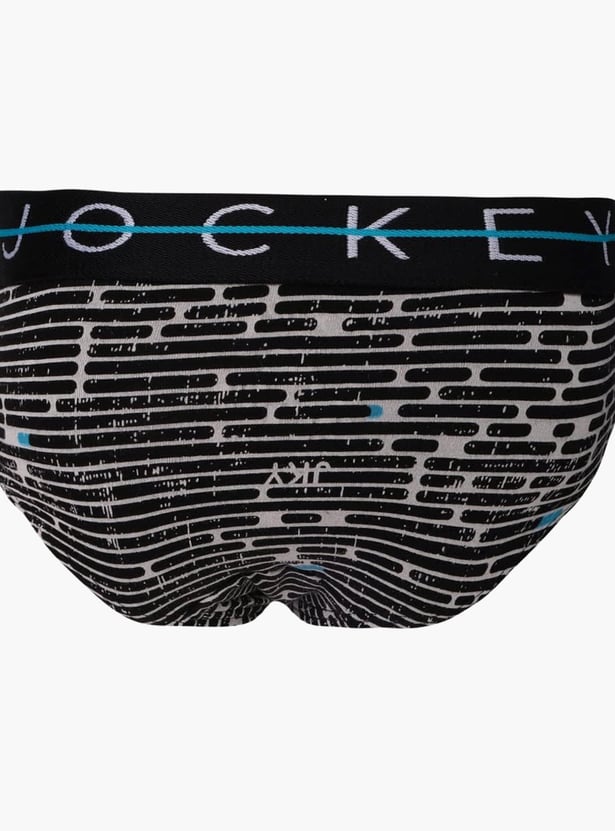 JOCKEY Boys Printed Elasticated Briefs - Pack of 2