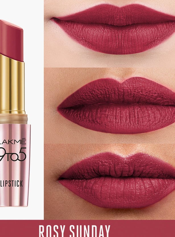 LAKME 9TO5 Primer + Matte Lipstick - MP8 Rosy Sunday - 3.6 g